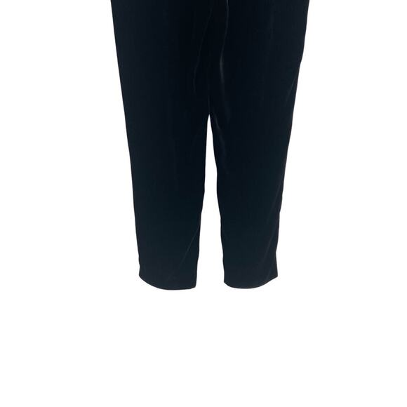 Vince Trouser Pants Velvet Single Pleat Elastic Waist Pull On Black Size Small - Picture 11 of 14